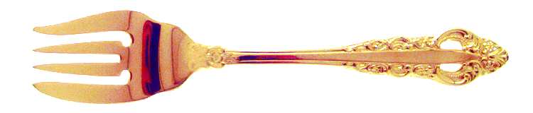 Royal Gold (Gold Electroplate) Individual Salad Fork