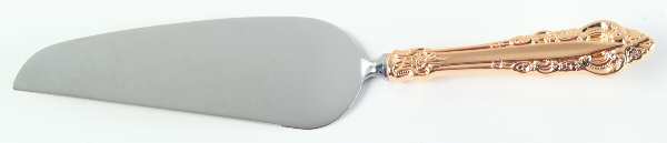 Royal Gold (Gold Electroplate) Pie & Cake Server with Stainless Blade