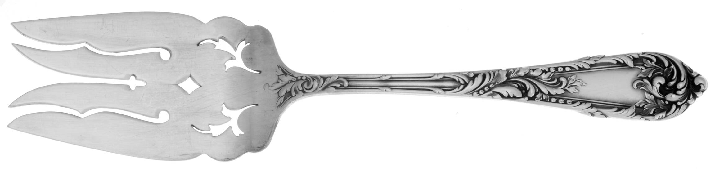 Romaine-Monique (Sterling, 1933, No Monos) Large Solid Cold Meat Serving Fork