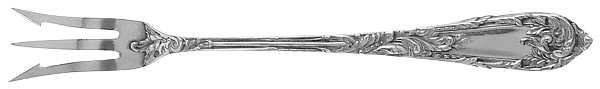 Romaine-Monique (Sterling, 1933, No Monos) Short Handle Pickle/Olive Fork