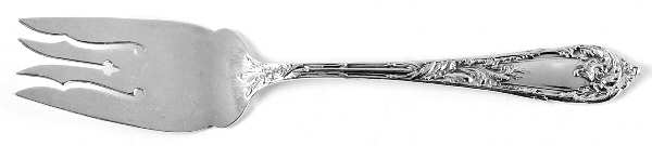 Romaine-Monique (Sterling, 1933, No Monos) Medium Solid Cold Meat Serving Fork