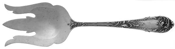 Romaine-Monique (Sterling, 1933, No Monos) Oversize Solid Salad Servng Fork