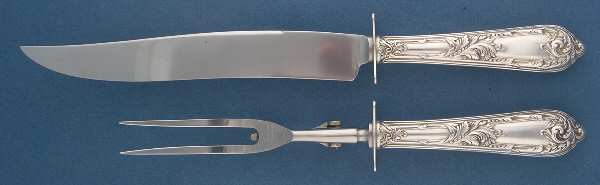 Romaine-Monique (Sterling, 1933, No Monos) Stainless Blade, Game 2-Piece Carving Set