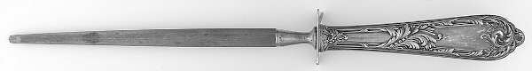 Romaine-Monique (Sterling, 1933, No Monos) Large Roast Steel Rod Knife Sharpener