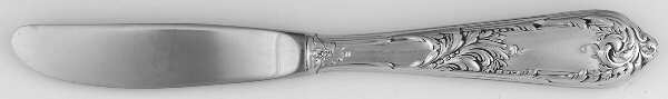 Romaine-Monique (Sterling, 1933, No Monos) Modern Hollow Butter Spreader (Stainless)