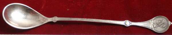 Roman Medallion (Silverplate, 1868) Ice Cream Spoon Individual