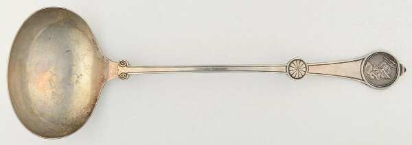 Roman Medallion (Silverplate, 1868) Solid Soup Ladle