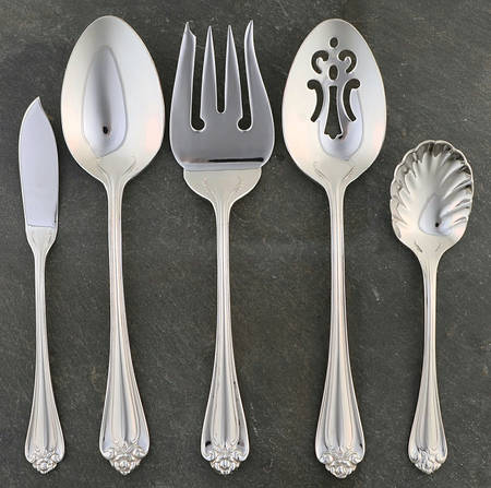 Roseland (Stainless) 5 Piece Hostess Set by Reed & Barton