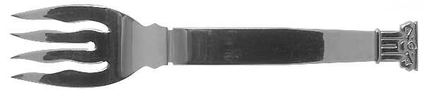 Scott Brown Venturi (Stainless) Medium Solid Cold Meat Serving Fork