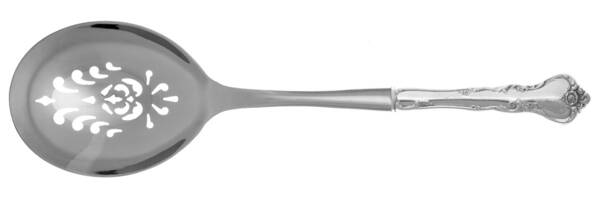 Savannah (Sterling, 1962, No Monograms) Casserole Spoon with Pierced Stainless Bowl HC