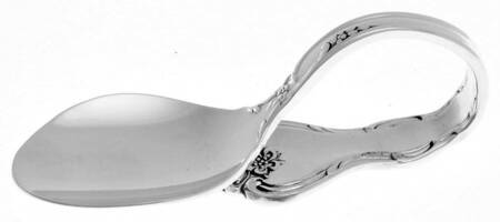 Savannah (Sterling, 1962, No Monograms) Baby Spoon with Curved Handle HC