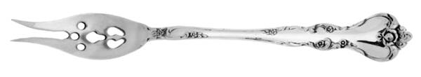 Savannah (Sterling, 1962, No Monograms) Olive Fork with Short Handle HC