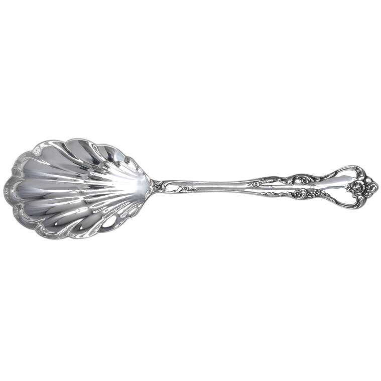Savannah (Sterling, 1962, No Monograms) Solid Salad Serving Spoon