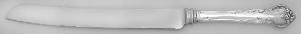 Savannah (Sterling, 1962, No Monograms) Wedding Cake Knife with Stainless Blade