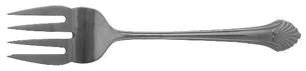 Seafare (Stainless) Medium Solid Cold Meat Serving Fork
