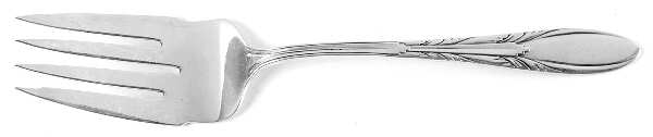 Serenade (Sterling, 1934) Medium Solid Cold Meat Serving Fork