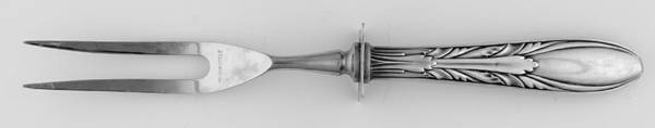 Serenade (Sterling, 1934) Small Carving Fork W/Sterling Guard