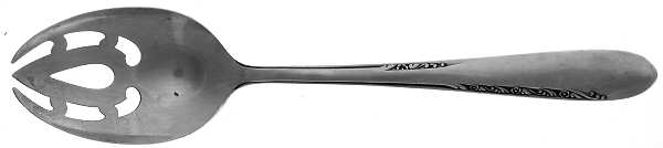Silver Blossom (Silverplate, 1955) Pierced Tablespoon (Serving Spoon)