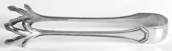 Sierra (Silverplate, 1914) Large Ice Serving Tongs with Claw Tips