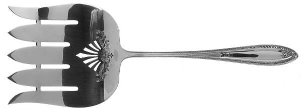 Sir Galahad (Silverplate, 1927) Large Solid Asparagus Serving Fork