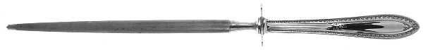 Sir Galahad (Silverplate, 1927) Large Roast Steel Rod Knife Sharpener