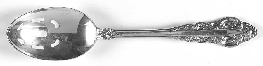 Silver Majesty (Silverplate, 1970) Pierced Tablespoon (Serving Spoon)
