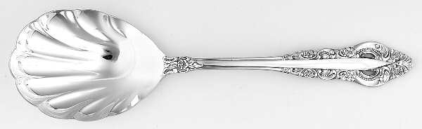 Silver Majesty (Silverplate, 1970) Solid Shell Casserole Spoon