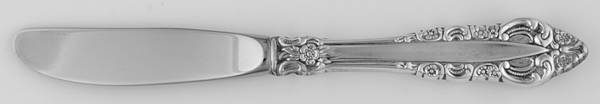 Silver Majesty (Silverplate, 1970) Modern Hollow Butter Spreader (Stainless)
