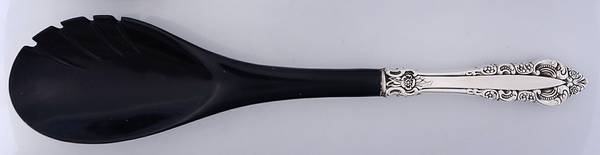 Silver Majesty (Silverplate, 1970) Salad Serving Fork with Plastic Prongs