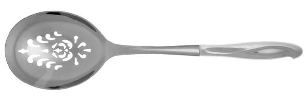 Silver Sculpture (Sterling, 1954) Casserole Spoon with Pierced Stainless Bowl HC