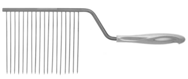 Silver Sculpture (Sterling, 1954) Cake Breaker with Silverplate Prongs HC
