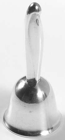 Silver Sculpture (Sterling, 1954) Plated Bell with Sterling Handle