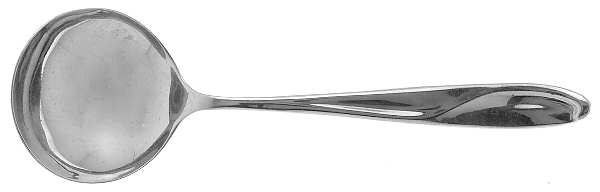 Silver Sculpture (Sterling, 1954) Round Bowl Soup Spoon (Gumbo)