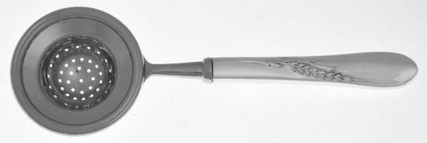Silver Wheat (Sterling, 1952) Tea Strainer Overcup Serving-Stainless Bowl HC