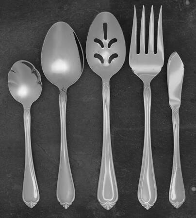 Solange (Stainless) 5 Piece Hostess Set