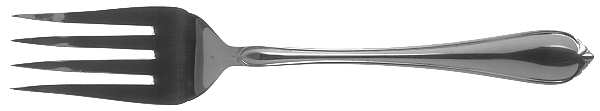 Solange (Stainless) Medium Solid Cold Meat Serving Fork