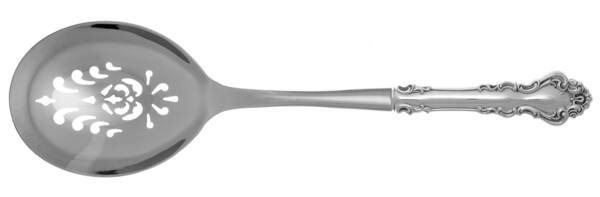 Spanish Baroque (Sterling, 1965) Casserole Spoon with Pierced Stainless Bowl HC