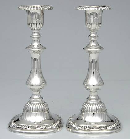 Sulgrave Manor (Silverplate, Hollowware) Pair of 10" Candlesticks