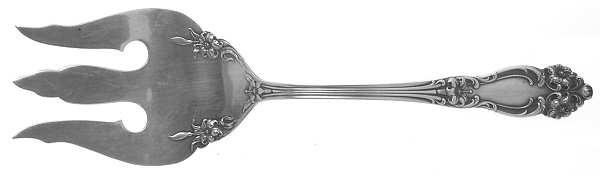 Tiger Lily (Silverplate, 1901) Solid Salad Serving Fork