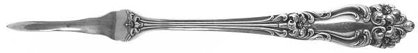 Tiger Lily (Silverplate, 1901) Solid Nut Pick