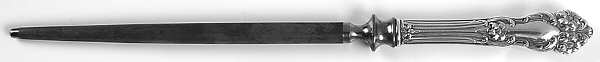 Tiger Lily (Silverplate, 1901) Large Silverplate Rod Knife Sharpener