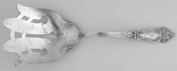 Tiger Lily (Silverplate, 1901) Large Solid Asparagus Serving Fork