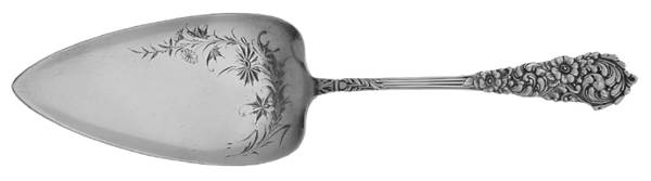 Trajan (Sterling, 1892) Bright Cut Solid Pastry Server