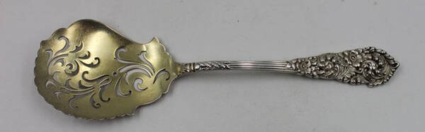 Trajan (Sterling, 1892) Pierced Fried Oyster Server