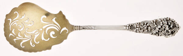 Trajan (Sterling, 1892) Pierced Fried Oyster Server