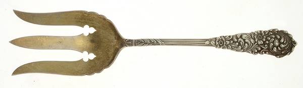 Trajan (Sterling, 1892) Solid Salad Serving Fork