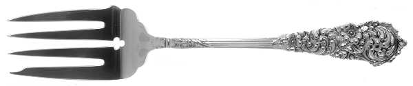 Trajan (Sterling, 1892) Small Solid Cold Meat Serving Fork