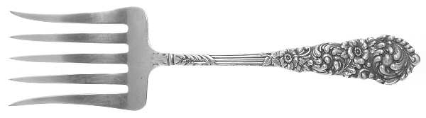 Trajan (Sterling, 1892) Large Solid Tined Sardine Serving Fork