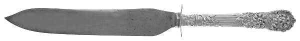 Trajan (Sterling, 1892) Large Stainless Blade Roast Carving Knife
