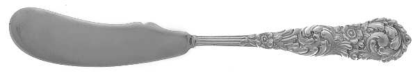 Trajan (Sterling, 1892) Flat Handle Butter Spreader